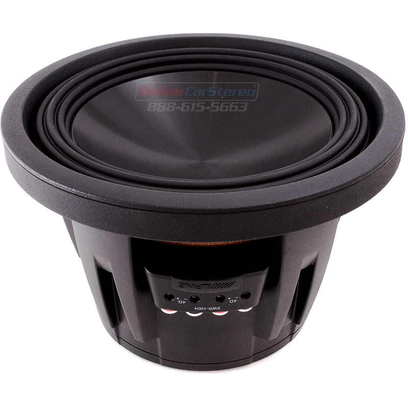 Alpine SWR-10D4 - 10" 2000W 4-Ohm Type-R Car Audio Subwoofer at