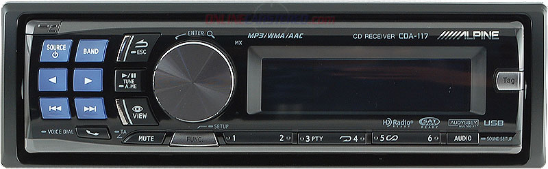 Alpine CDA-1(cda117) In-Dash CDMP3WMAAAC Receiver