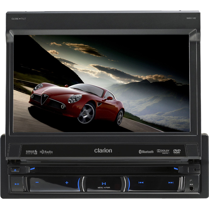 Clarion NZ501 Bluetooth Enabled SingleDIN InDash Navigation Receiver with 7" Touchscreen