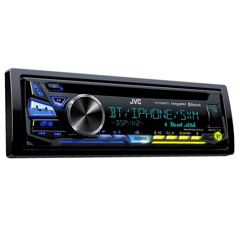 JVC KDRD98BTS Single DIN Bluetooth InDash CD/AM/FM Car Stereo w