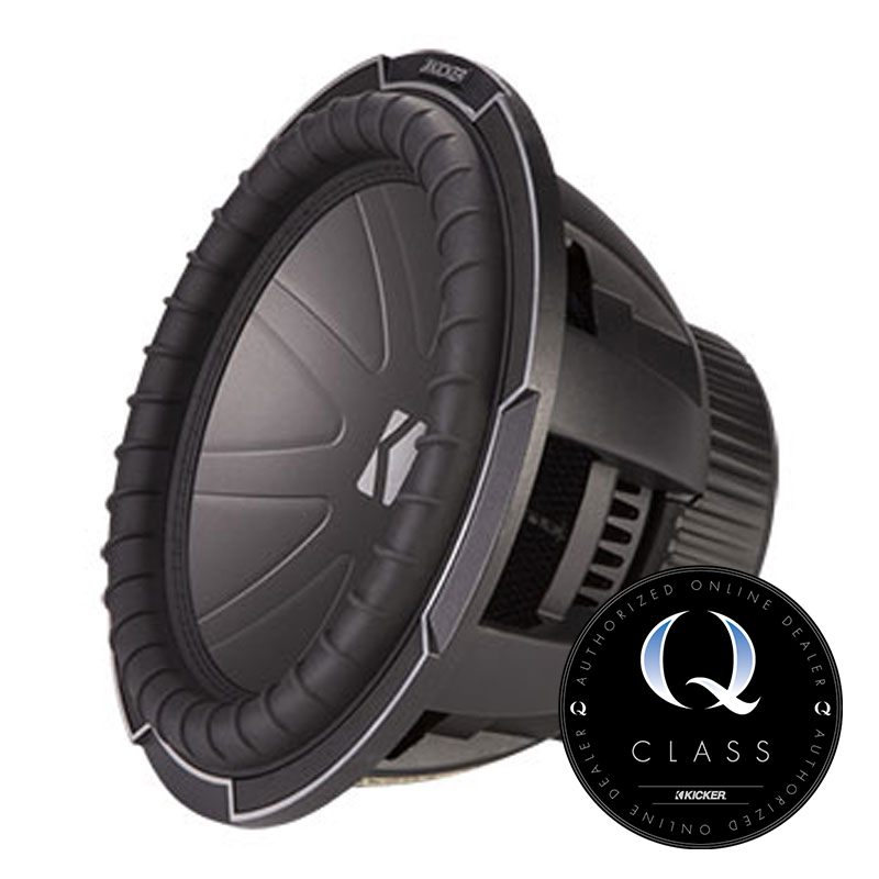 Kicker QClass 42CWQ124 CompQ 12" 1700 Watts Peak Power Subwoofer, DVC
