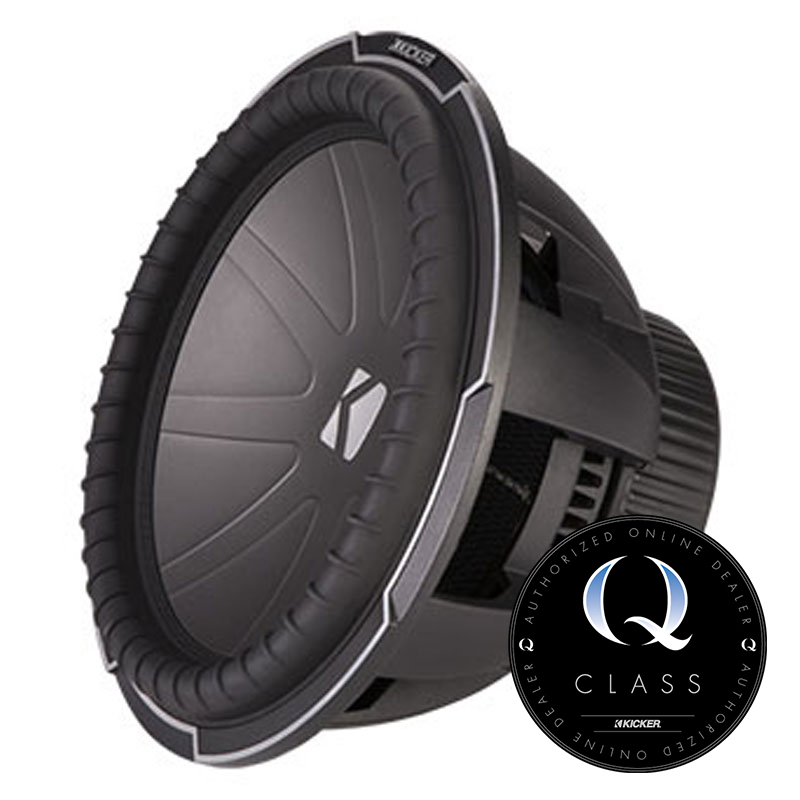 Kicker QClass 42CWQ154 CompQ 15" 2200 Watts Peak Power Subwoofer, DVC