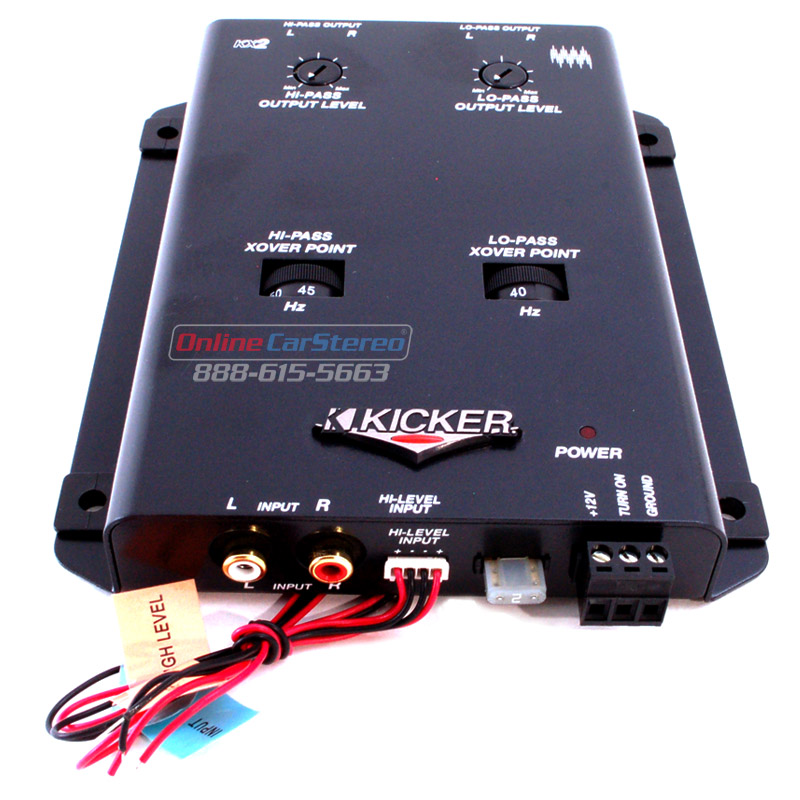 Kicker 03KX2 2Way Active Electronic Crossover at