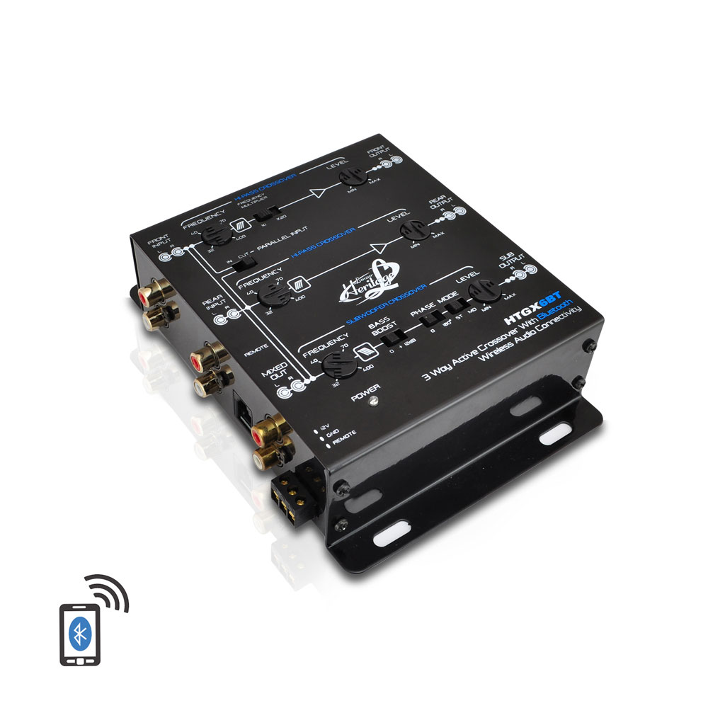 Lanzar HTGX6BT 3Way Active Crossover With Bluetooth Wireless Audio