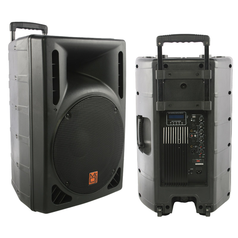 1200 Watt Powered DJ Speaker - 15-inch - Bi-Amp 2-Way 
