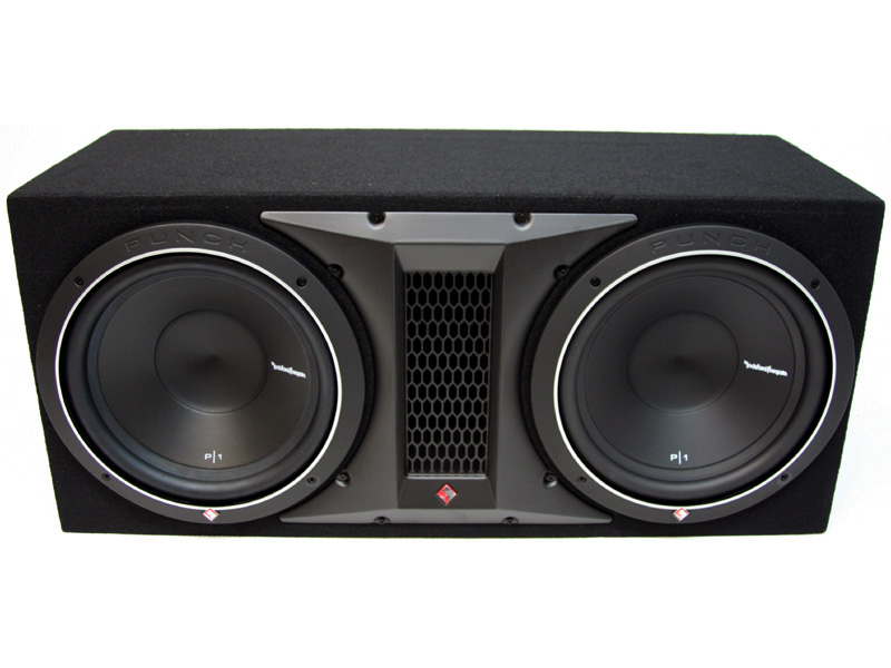 Rockford Fosgate P12X12 Vented Subwoofer Enclosure Loaded with Dual 12
