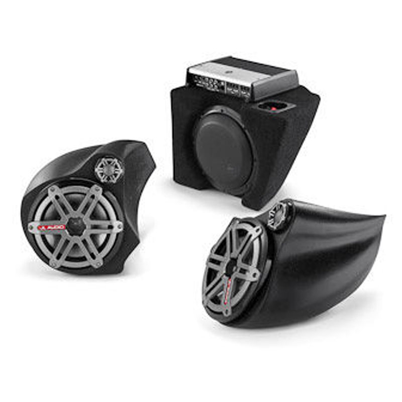 JL Audio SLPKCANSPYDER1 (94491) Custom Enclosure w/8W3v34 Subwoofer/Front Pod Speakers/Amp