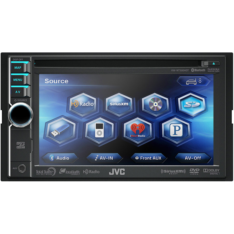 JVC KWNT500HDT Bluetooth Enabled 2DIN InDash Navigation Receiver