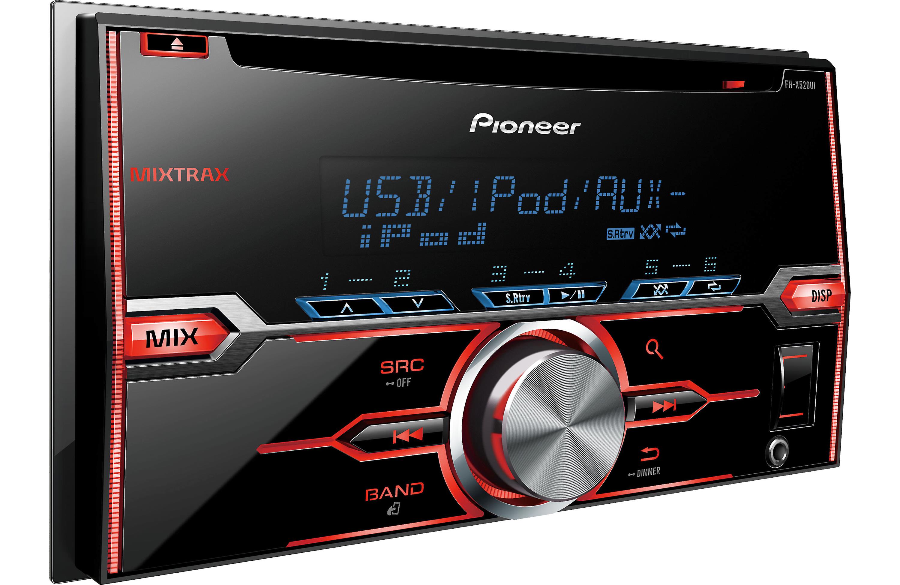 Pioneer FH-X520UI 2-DIN CD Receiver with MIXTRAX®, USB Playback