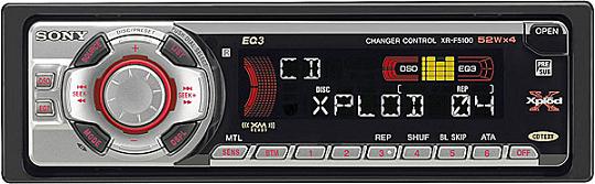 Cassette receiver with CD changer controls