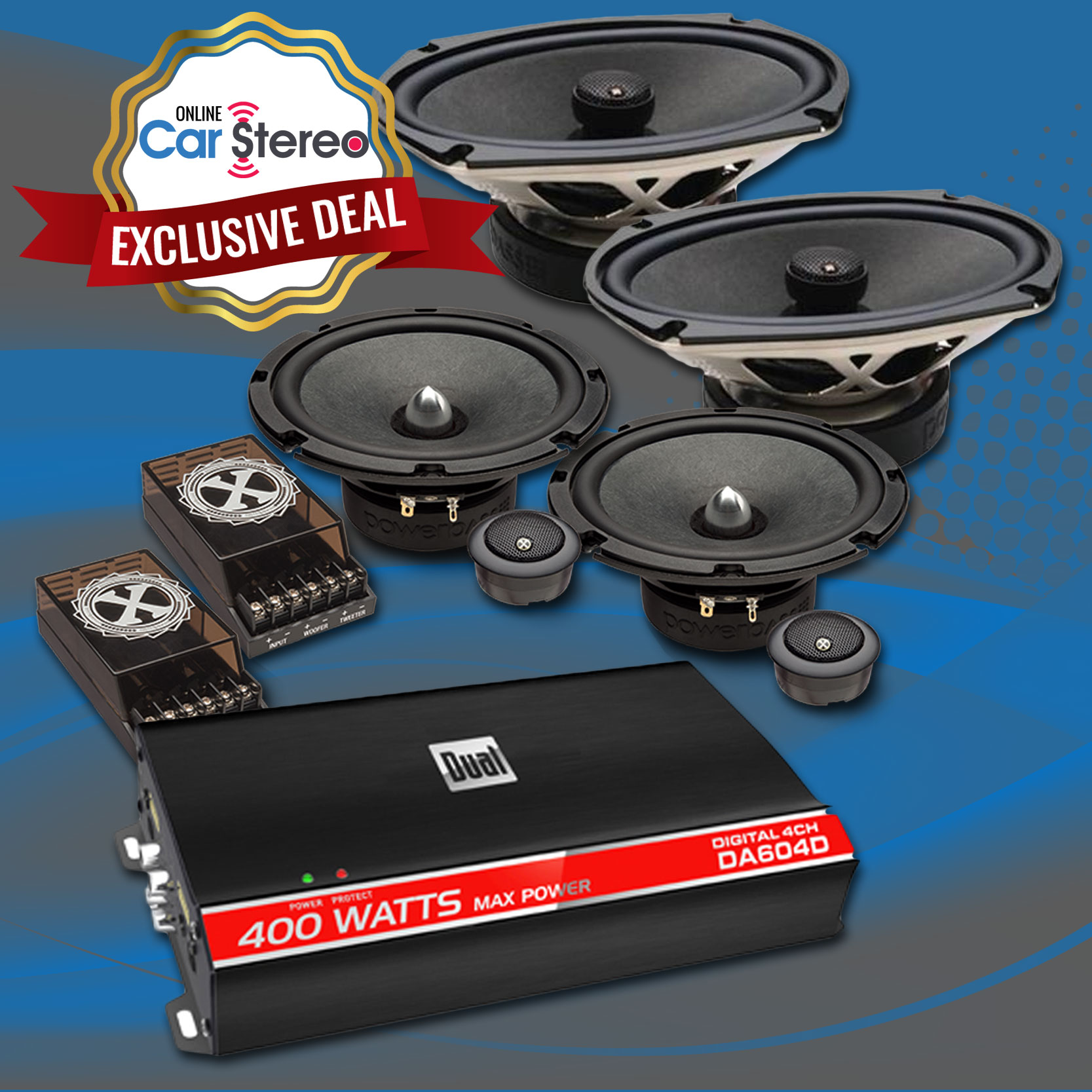 PowerBass 2XL63CPKG Power Bass 2XL63C 6.5Inch Component Speaker Kit