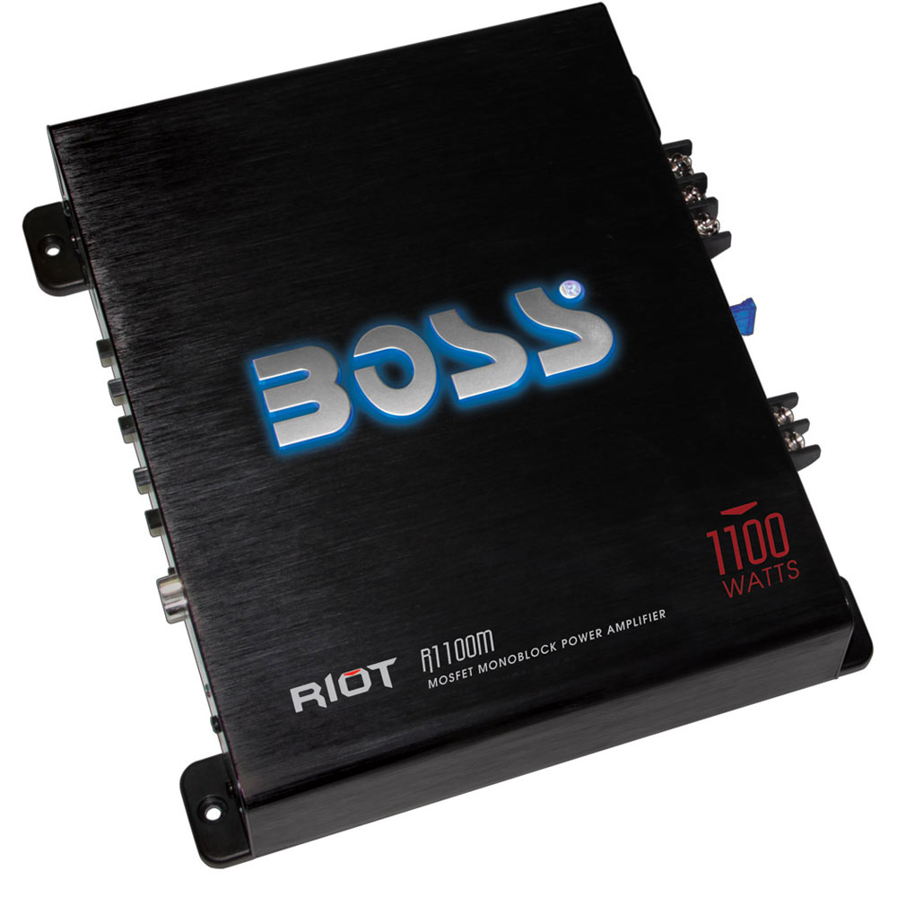 Boss Audio R1100M Riot 1100Watt Monoblock, Class A/B 2 to 8 Ohm Stable