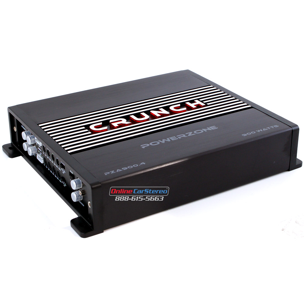 Crunch PZA900.4 900W 4Channel Class A/B PowerZone Series Stereo Car