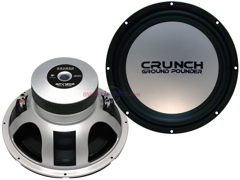 Crunch Amplified Mobile Subwoofer Dual with Seal Enclosure and