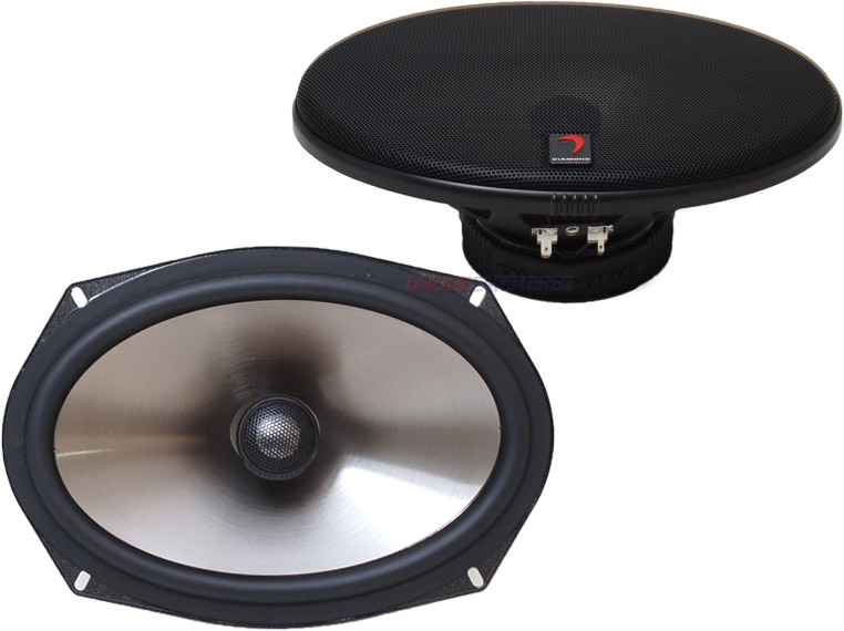 Diamond Audio D191i 6" x 9" 140W D1 Series Coaxial Speakers at