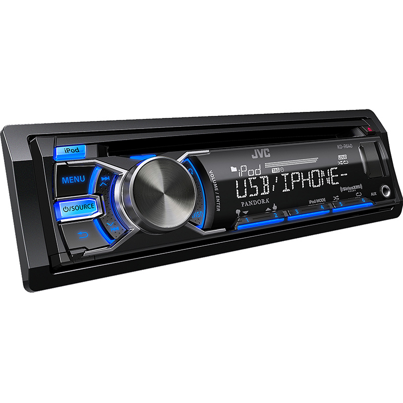 JVC KDR640 Single Din InDash CD/MP3 Reciever with USB/CD/AUX With