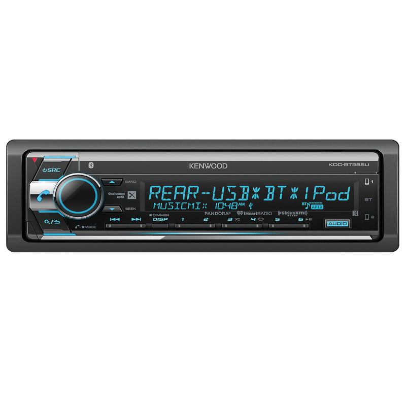 Kenwood KDCBT568U CD receiver with AM/FM tuner with RDS