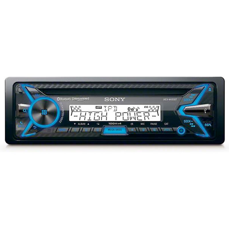 Sony MEX100BT Marine Single DIN HiPower Bluetooth InDash CD/AM/FM/SiriusXM Ready Car Stereo
