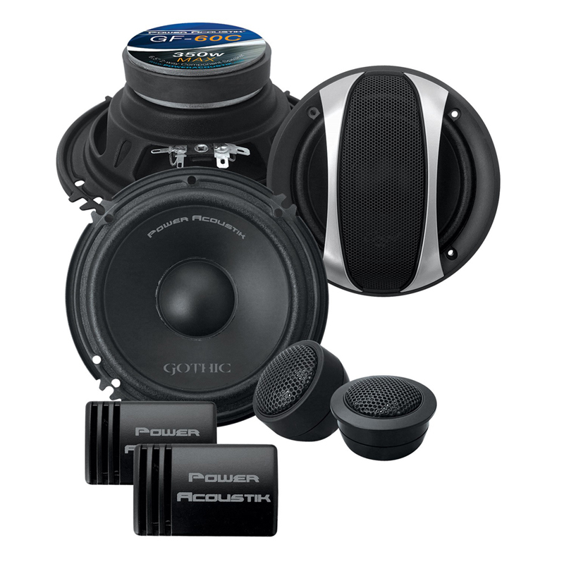 Power Acoustik GF60C Gothic 6.5 Component Set 350W Max at