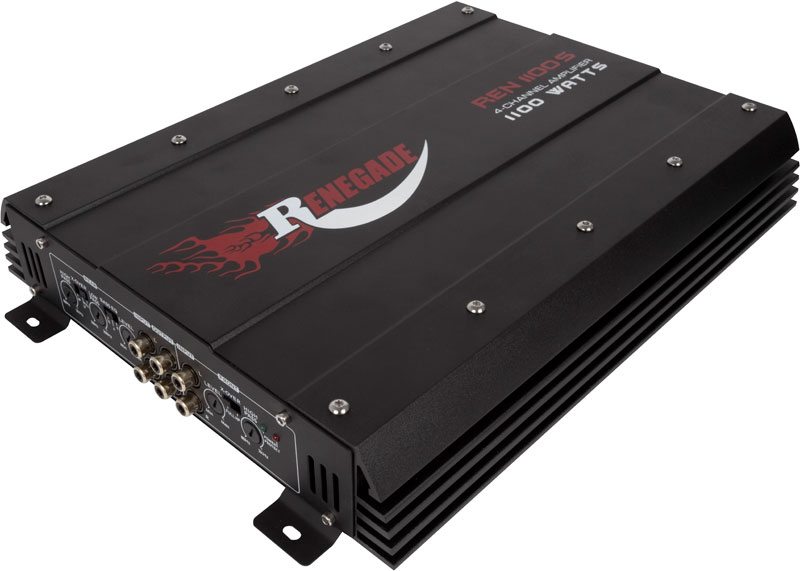 Renegade REN 1100 S 1100W 4Channel Car System Amplifier (REN1100S)d at