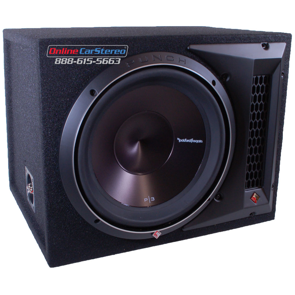 Rockford Fosgate P31X12 Ported Subwoofer Enclosure Loaded with Single