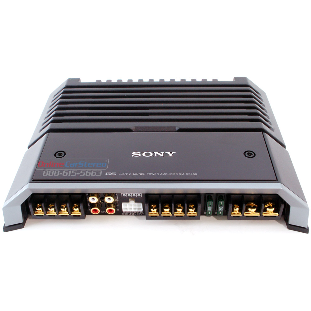 Sony XMGS400 700W 4/3/2 Channel GS Series Car Audio Amplifier at