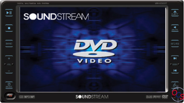 Soundstream VIR-6500 /RB In-Dash DVD/AM/FM/TV 6.5" Wide Touch Screen at