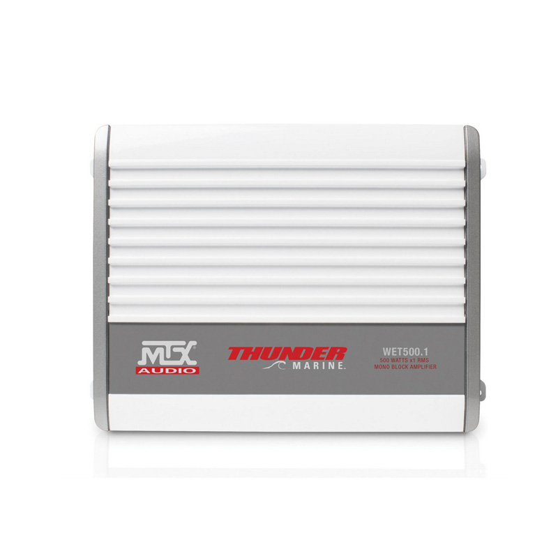 MTX WET500.1 Mono Block Class D Marine Amplifier 500W RMS at