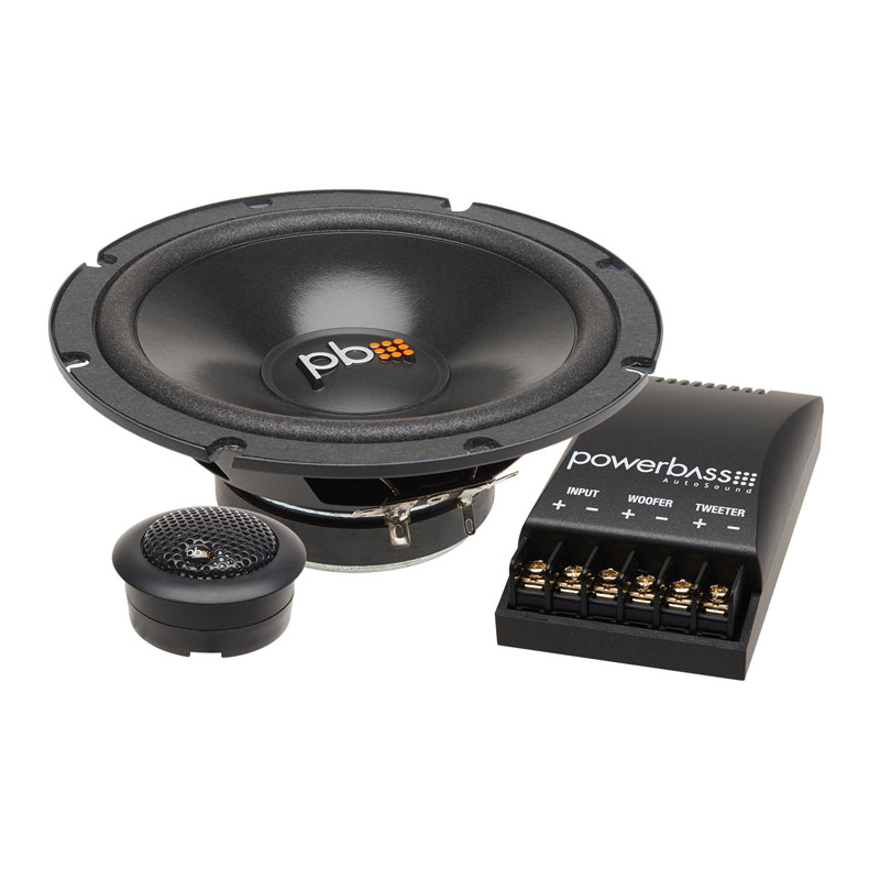 PowerBass S60C 6.5" 2Way SSeries Component Speaker Kit 210 Watts at