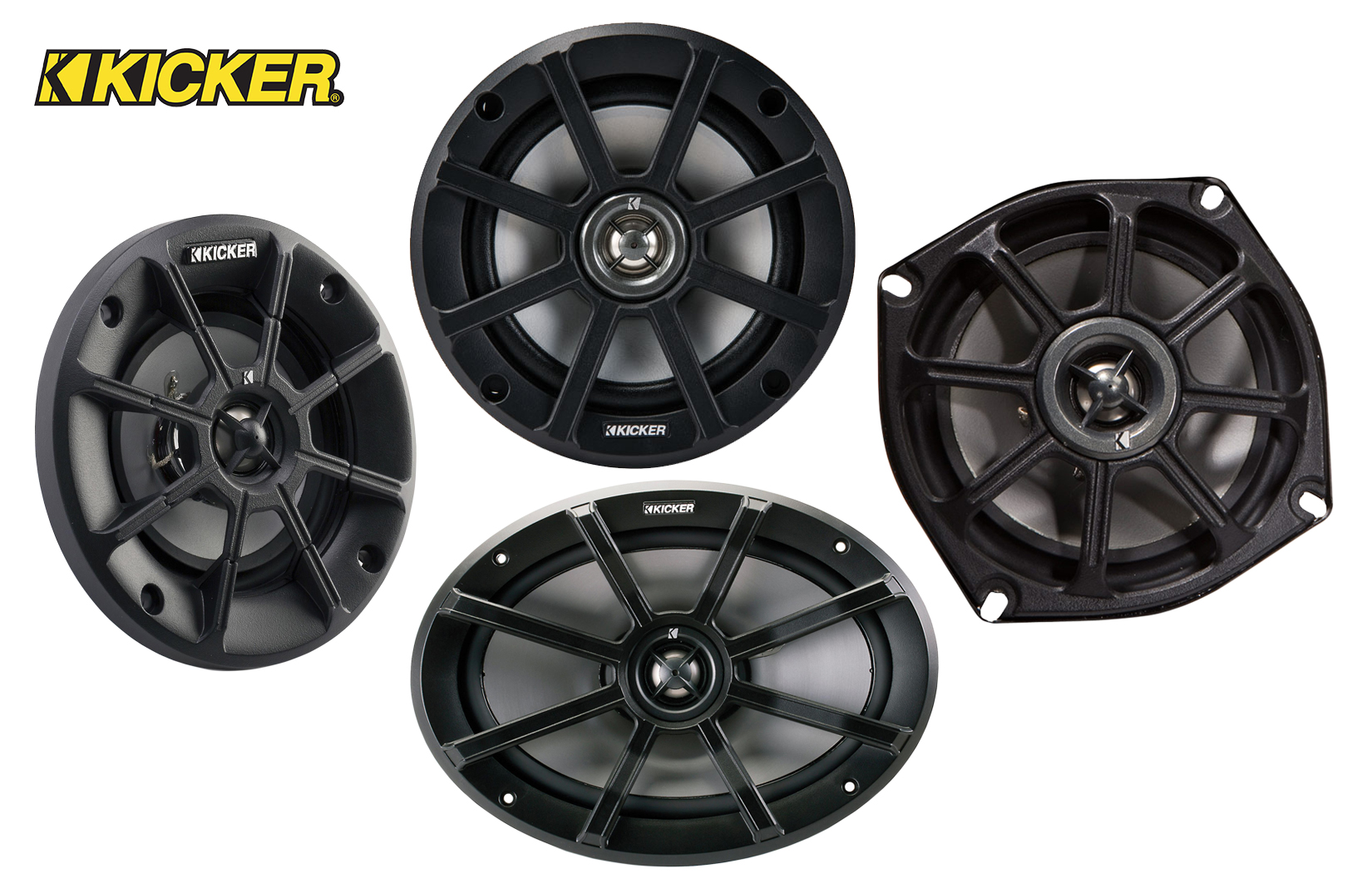 Kicker 10PS52504 51/4" PS Series 100W 4ohms 2way Coaxial Speakers at