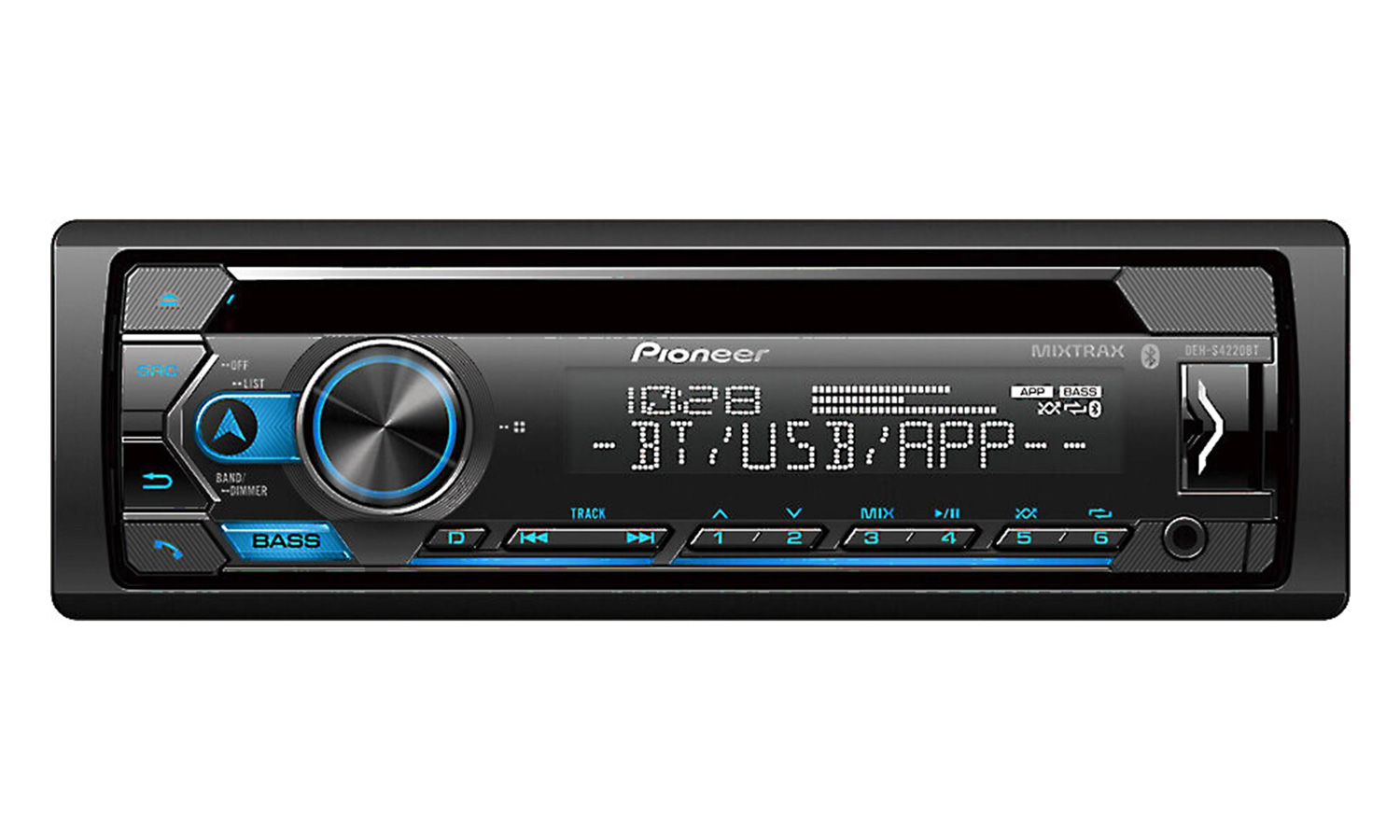 DEH-S4220BT CD Receiver with Improved Pioneer Smart Sync App Compatibility, MIXTRAX®, Built-in Bluetooth®