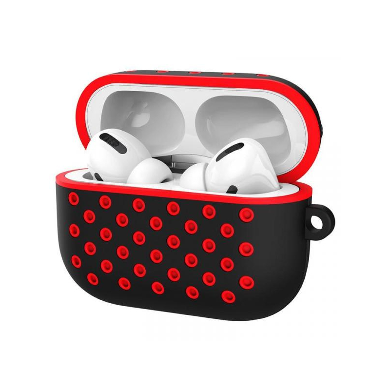 OCS AirPods Pro Silicon Case RED-BLACK Cases