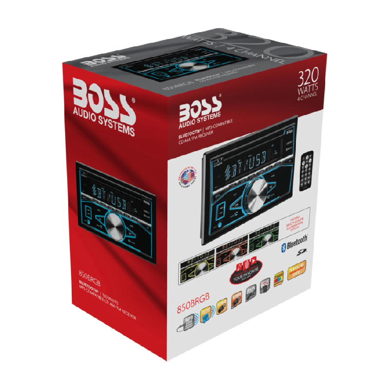 Boss Audio 850BRGB CD Receivers