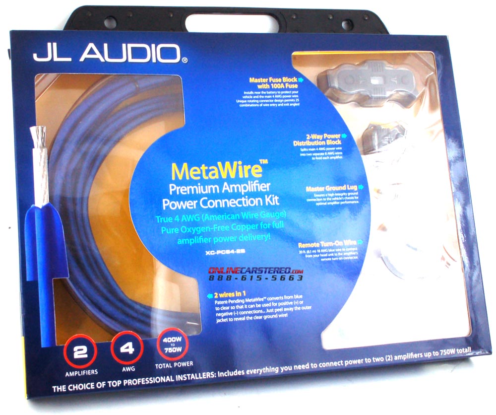 JL Audio XB-PCS4-2 Amp Installation Kits
