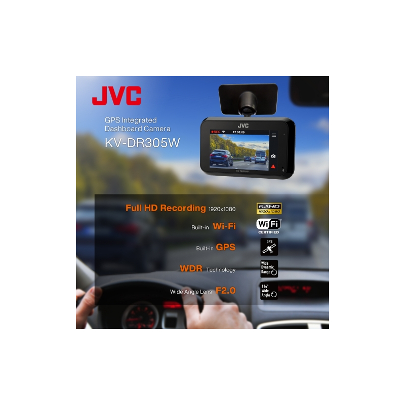 JVC KV-DR305W Dash Cams