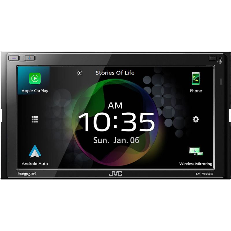 JVC KW-M865BW Apple CarPlay Receivers