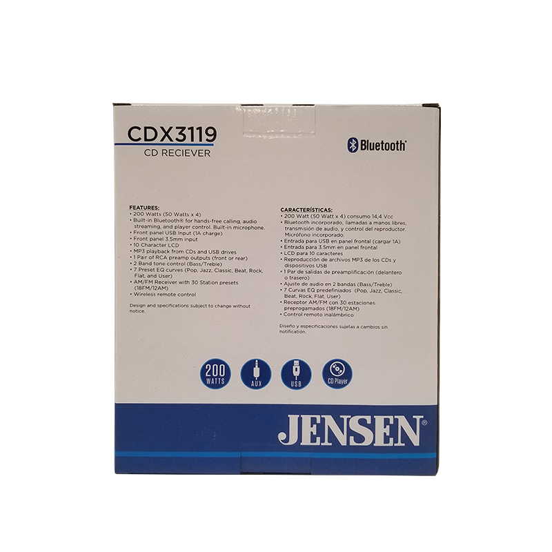 Jensen CDX3119 CD Receivers