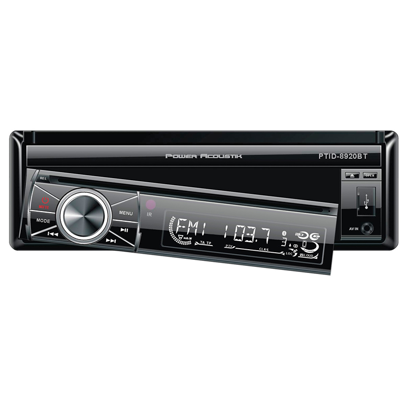 Power Acoustik PTID-8920B Single DIN DVD Receivers (With Screen)