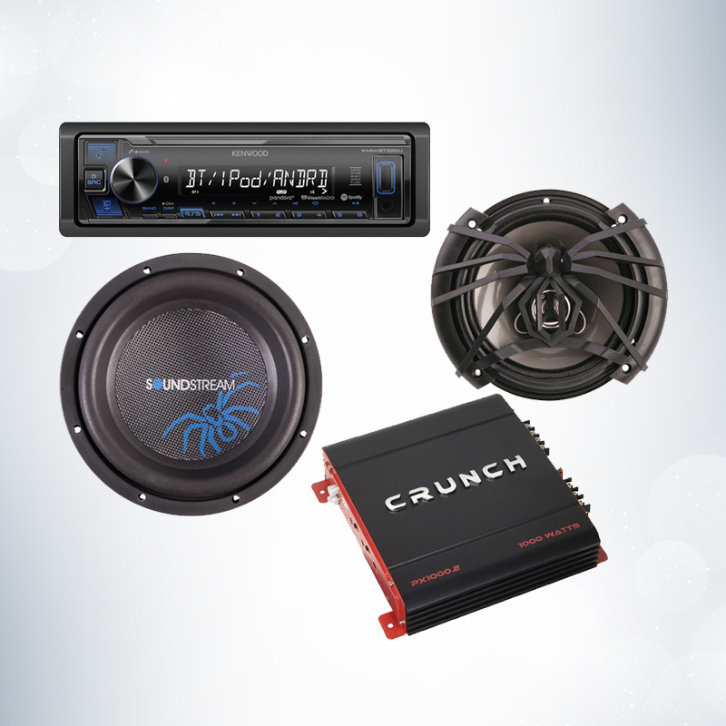 Soundstream KMM-BT225U-Bundle Car Stereo Packages