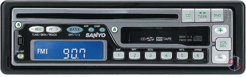 Sanyo FXCD-550 \RB In-Dash Cassette Players