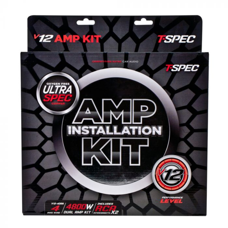 T-Spec V12-4DAK Amp Installation Kits