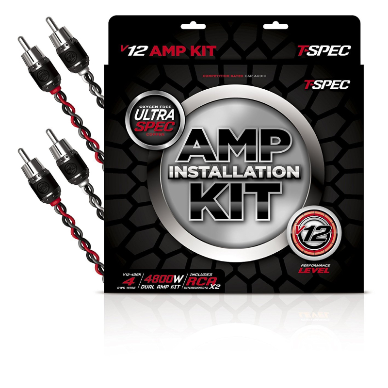 T-Spec V12-4DAK Amp Installation Kits