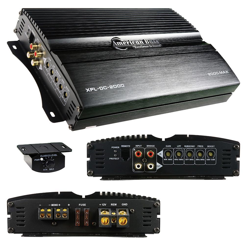 American Bass XFLDC2000 Mono Subwoofer Amplifiers