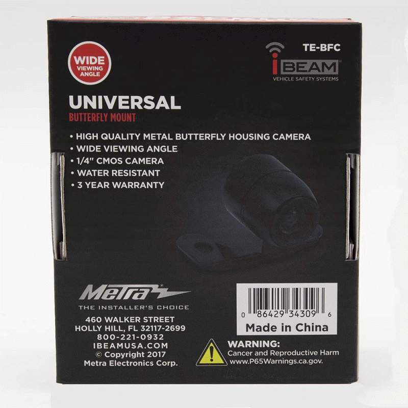 iBeam TE-BFC Universal Backup Cameras