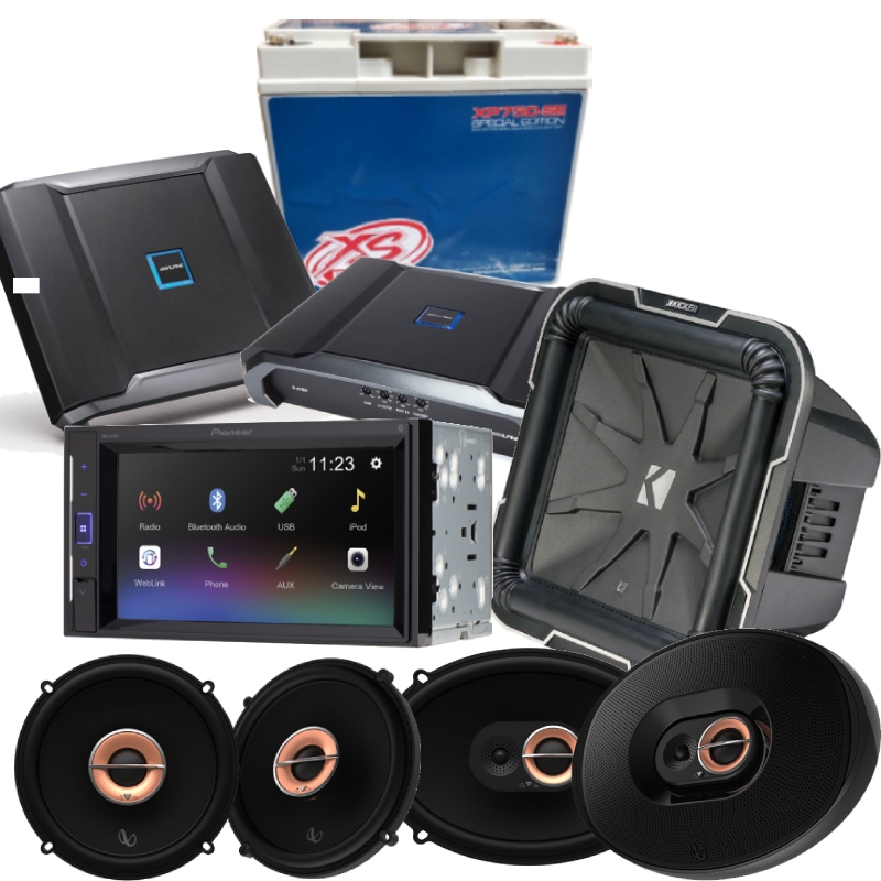 PCH Custom Audio DMH-241EX Full Car Audio Package-2