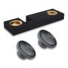 Alpine Dual 10" Sealed Under Rear Seat SWT Series Subwoofer Bass Package for 2007-2021 Toyota Tundra Double-Cab Bass Packages