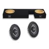 Rockford Fosgate Dual 12" Sealed Under Rear Seat Power Series Subwoofer Bass Package for 2007-2021 Toyota Tundra Double-Cab Bass Packages