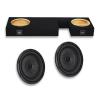 Kicker Dual 12" Sealed Under Rear Seat CompVT Series Subwoofer Bass Package for 2007-2021 Toyota Tundra Double-Cab Bass Packages