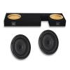 Kicker Dual 12" Sealed Under Rear Seat CompVT Series Subwoofer Bass Package for 2007-2021 Toyota Tundra Double-Cab-1 Bass Packages