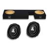 JL Audio Dual 12" Sealed Under Rear Seat TW3 Subwoofer Bass Package for 2007-2021 Toyota Tundra Double-Cab Bass Packages